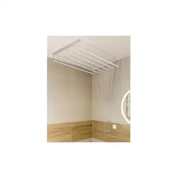 Suszarka na Pranie Ubrania Sufitowa 6 Prętów Łazienkowa Balkon 130cm eGarden