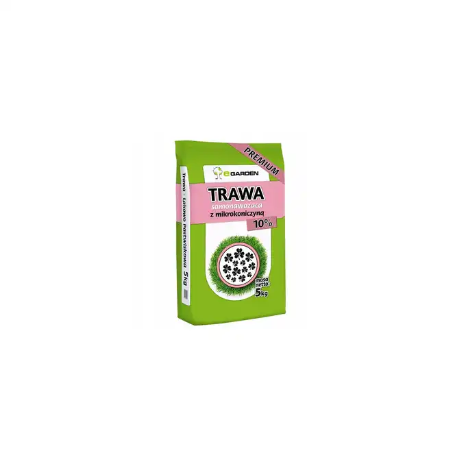 Trawa Samonawożąca 5KG Z MIKROKONICZYNĄ Premium 10% Koniczyna 200m2 eGarden