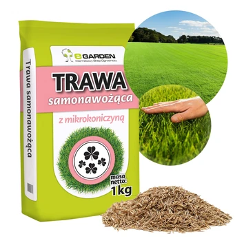 Trawa Samonawożąca z mikrokoniczyną 1kg  40m2 eGarden