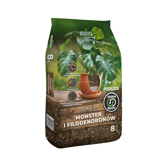Ziemia BIGOS  do monster i filodendronów BIOVITA 8l