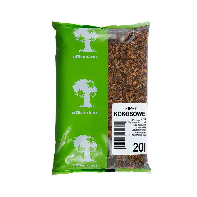 eGarden Czipsy kokosowe chipsy PODŁOŻE zrębki Coco 20l