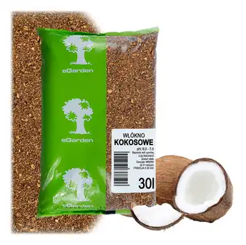 eGarden Włókno Kokosowe Coco Peat 30L – Naturalne i Wielozadaniowe