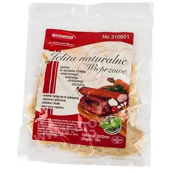 Jelita naturalne wieprzowe kal28/30mm 15m BIOWIN