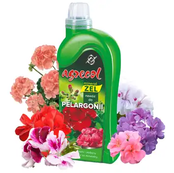 Mineral żel płynny nawóz do pelargonii 1L Agrecol