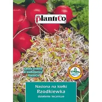 Nasiona na kiełki - Rzodkiewka 20g PlantiCo