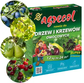 Nawóz do drzew i krzewów owocowych granulowany, mineralny 1,2 kg Agrecol