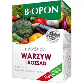 Nawóz do pomidorów, ogórków i warzyw 1kg BIOPON