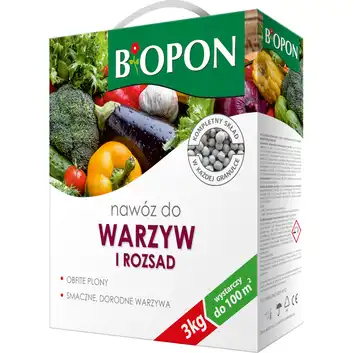 Nawóz do pomidorów, ogórków i warzyw 3kg BIOPON