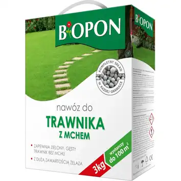 Nawóz do trawnika z mchem 3kg BIOPON