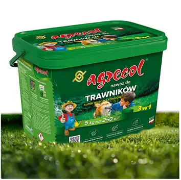 Nawóz do trawników 3w1 SUPER wieloskładnikowy 5 kg Agrecol
