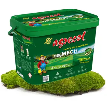 Nawóz do trawników na mech antymech granulowany, mineralny 5 kg Agrecol
