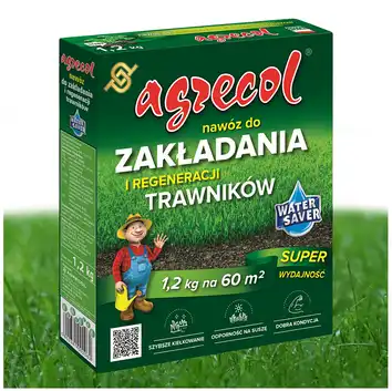 Nawóz do zakładania i regeneracji trawników mineralny 1,2 kg Agrecol