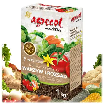 Organiczny Nawóz do warzyw i rozsad poprawia jakość plonów 1 kg Agrecol Natura