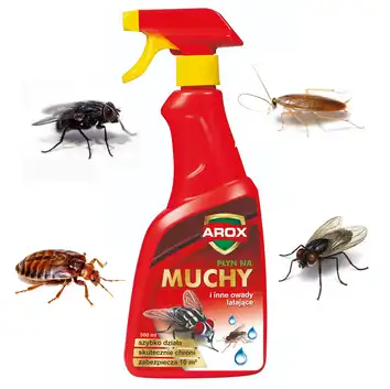 Płyn na muchy i inne owady latające i biegające 500 ml AROX