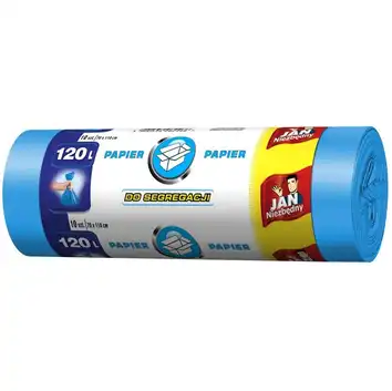 Worki do segregacji papieru 120L 10 szt. JAN NIEZBĘDNY