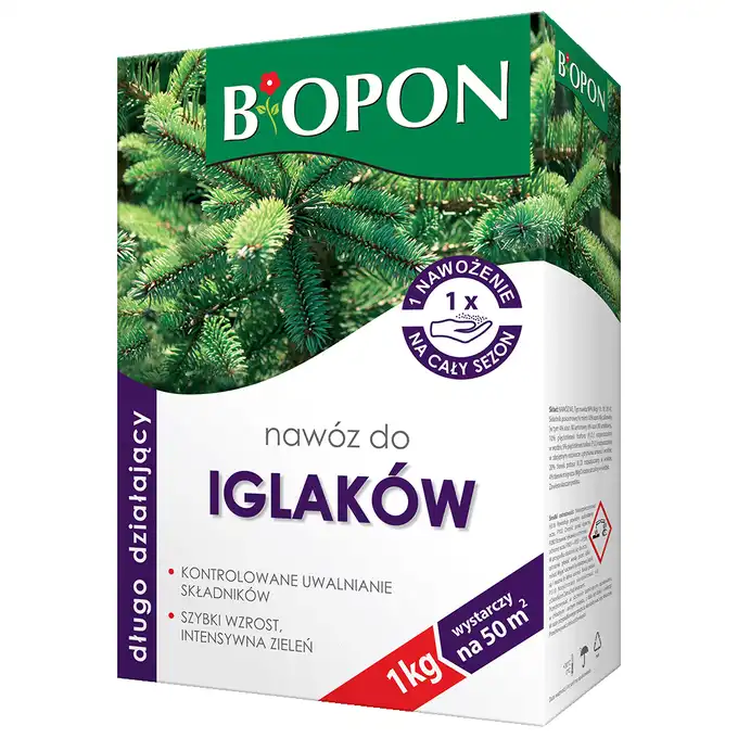 Nawóz Długo Działający do Iglaków 1kg BIOPON