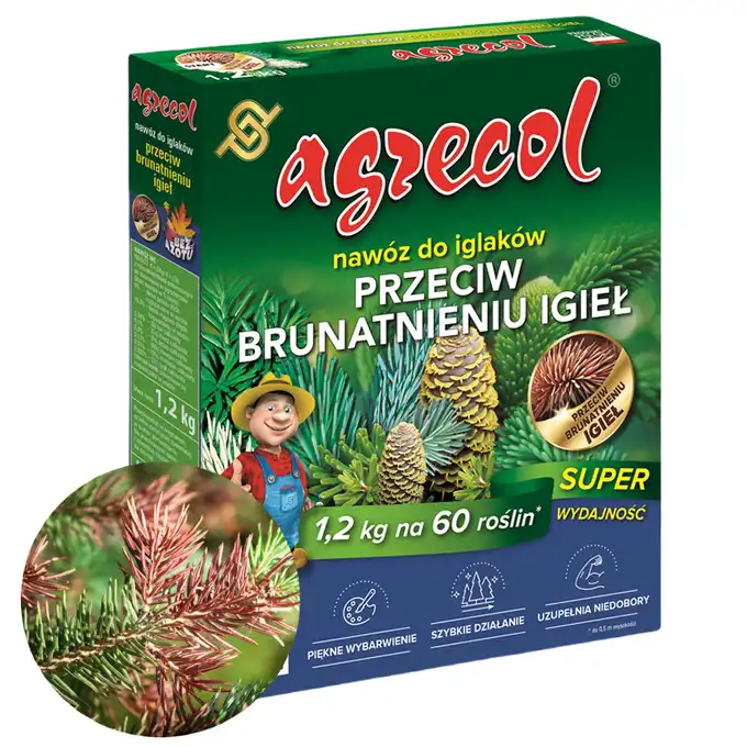 Nawóz do iglaków przeciw brunatnieniu igieł 1,2 kg Agrecol