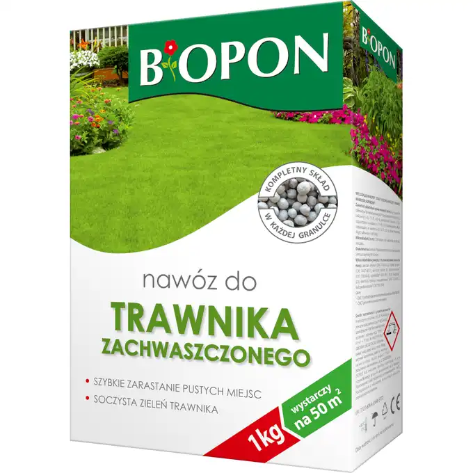 Nawóz do trawnika z mchem 1kg BIOPON