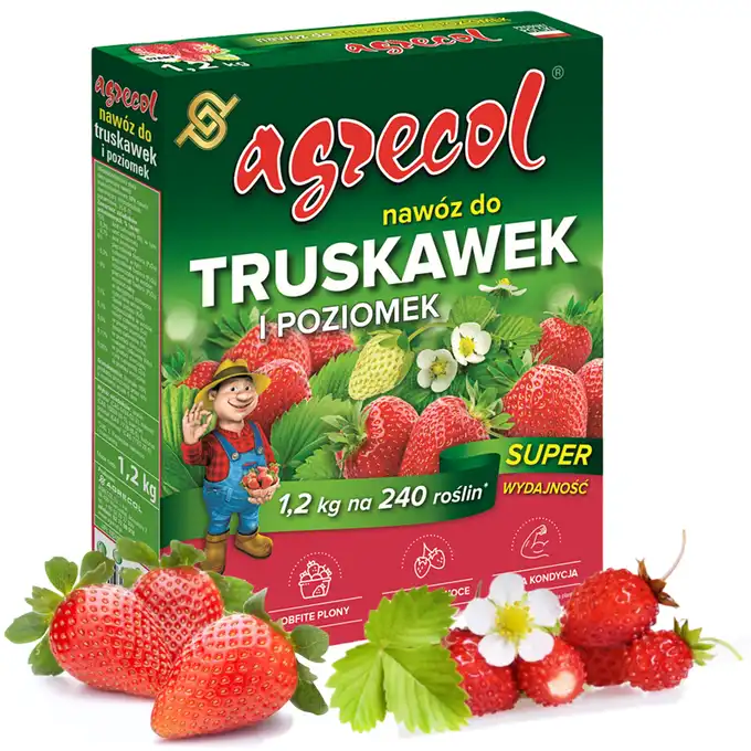 Nawóz do truskawek i poziomek granulowany, mineralny 1,2 kg Agrecol