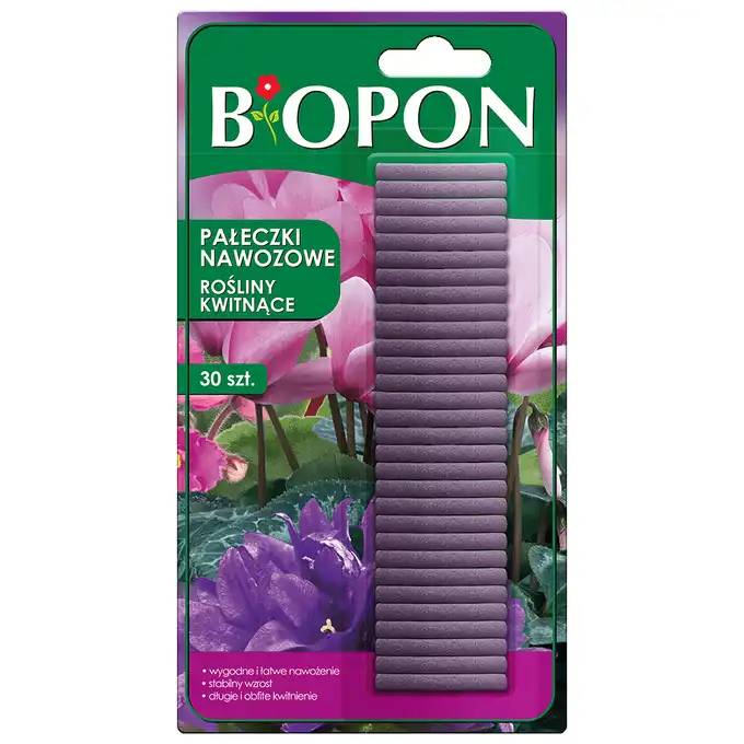 Pałeczki Nawozowe do Roślin Kwitnących 30szt. BIOPON