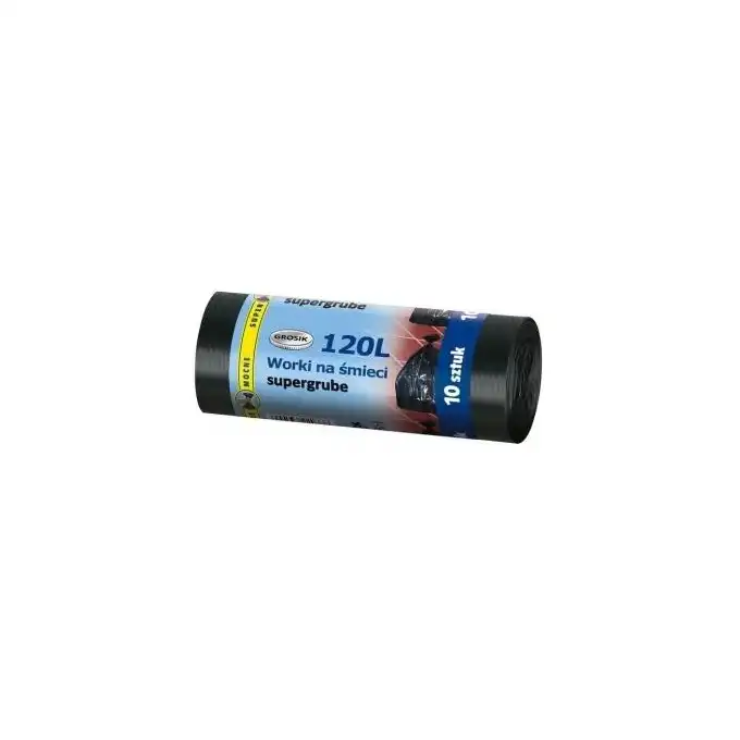 Worki na śmieci czarne 120L 10 szt. GROSIK