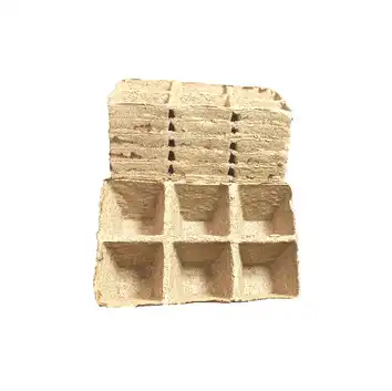 Doniczki torfowe kwadratowe zespolone 6x6cm/60 szt. JIFFY
