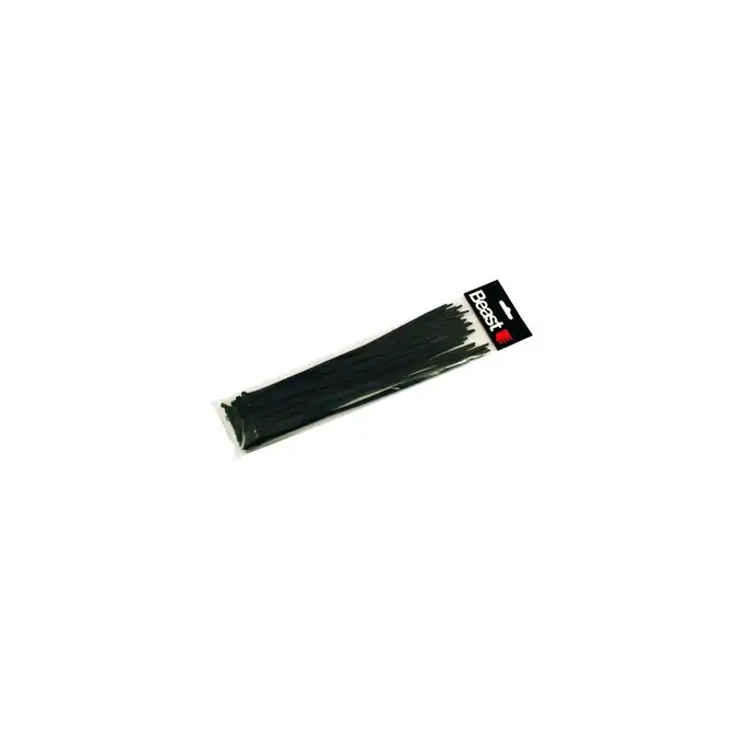 Opaski zaciskowe nylonowe czarne 190x4,7mm 50szt. BEAST
