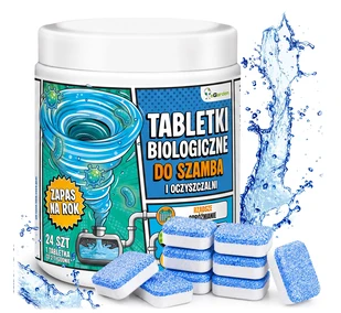 Bakterie do szamba i oczyszczalni tabletki BIO na rok 24 szt eGarden