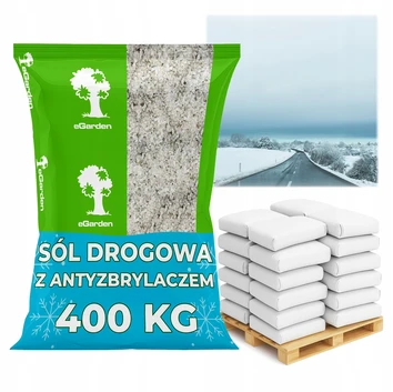 SÓL DROGOWA przeciw Gołoledzi z antyzbrylaczem 40x10kg 400kg Chodniki Ulice