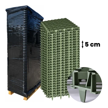 ZESTAW krata stabilizująca STELLA GREEN ZIELONA (47,3x47,3x5cm) 70 szt.