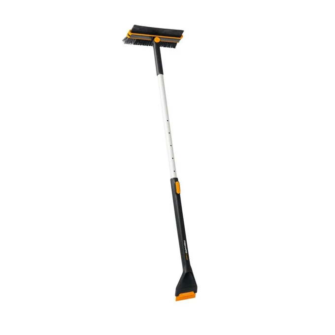 FISKARS X-series Teleskopowa szczotka i skrobak do odśnieżania, obrotowa głowica FIS 1078492