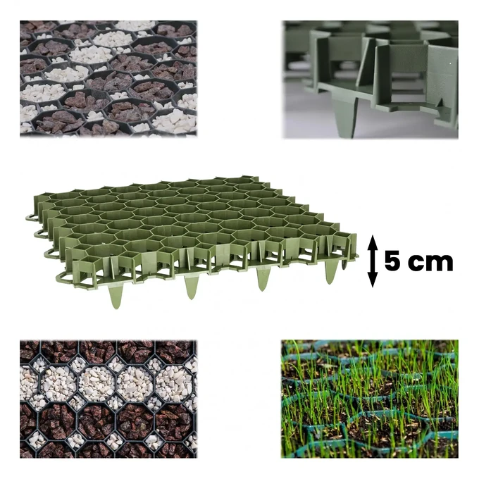 Krata stabilizująca parkingowa STELLA GREEN 47,3x47,3x5cm zielona