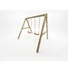 Huśtawka ogrodowa Fungoo MAX-PLAY SWING, 2 czerwone siedziska, regulowane liny, kotwy gruntowe