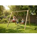 Huśtawka ogrodowa Fungoo MAX-PLAY SWING, 2 czerwone siedziska, regulowane liny, kotwy gruntowe