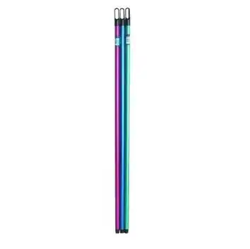 Kij plastikowy z gwintem mix kolor 110cm