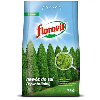 Nawóz do tui, żywotników 3kg Florovit
