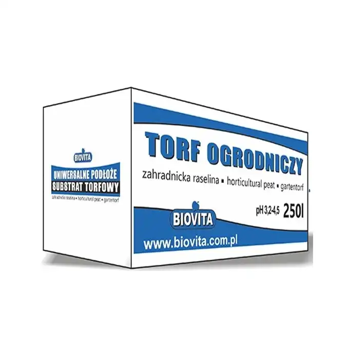 Torf ogrodniczy kwaśny 0-20mm pH 3,2-4,5 250L BIOVITA