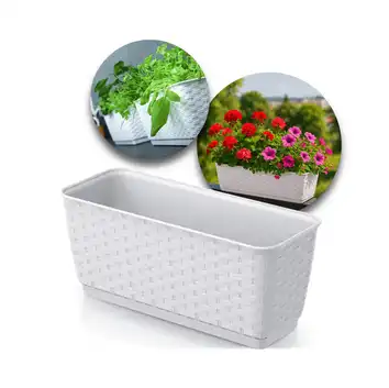 Doniczka balkonowa 30 cm Ratolla Case P 3L biały Prosperplast