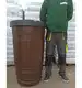 KOMPLETNY Zbiornik na deszczówkę brązowy Woodcan beczka 265L IDWO265 PROSPERPLAST