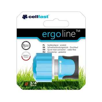 Szybkozłącze-przelot 3/4" ERGO LINE Cellfast