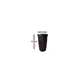 Zbiornik na deszczówkę czarny 265L beczka Woodcan PROSPERPLAST IDWO265-S411