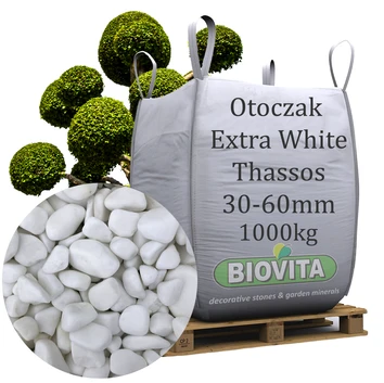 BIG BAG Otoczak EXTRA WHITE THASSOS 30-60 mm BIOVITA 1000kg TONA