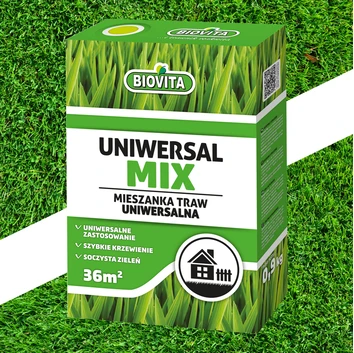 Mieszanka traw UNIWERSALMIX 0,9 kg Biovita