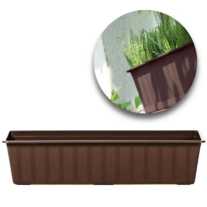 Skrzynka balkonowa Agro 60 cm brąz Prosperplast