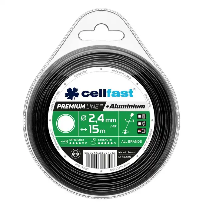 Żyłka tnące do wykaszarek ręcznych okrągła 2,4 mm Premium Line Cellfast