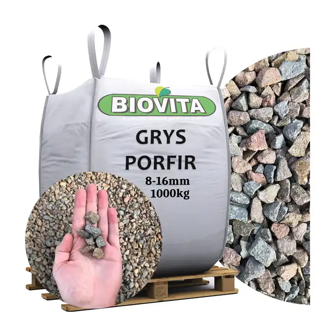 BIG BAG Grys Porfir BIOVITA 8-16mm 1000kg TONA