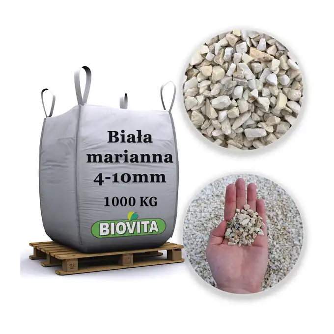 BIG BAG Grys biały marmurowy (Biała Marianna) 4-10mm 1000kg TONA