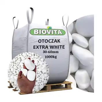 BIG BAG Otoczak EXTRA WHITE THASSOS 30-60 mm BIOVITA 1000kg TONA
