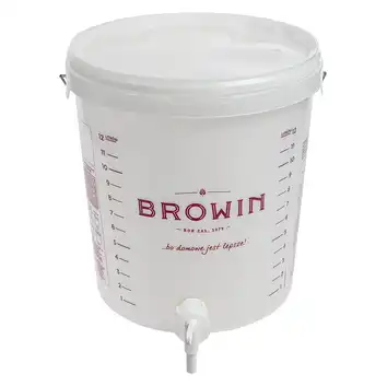 BRO POJEMNIK FERMENTACYJNY 15L + kran+ pokrywa