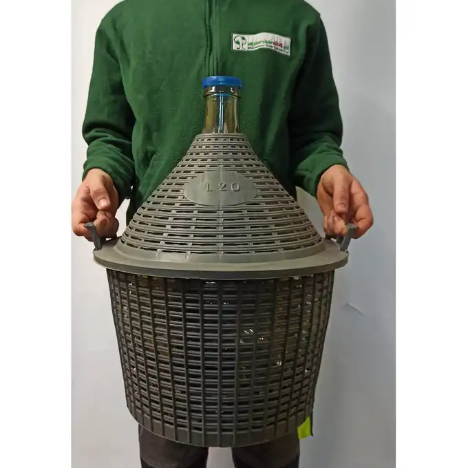 Balon galon 20l w koszu plastikowym